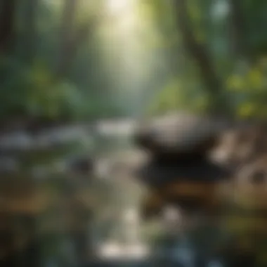 Nature as a backdrop for mindfulness techniques Mindfulness techniques illustrated with nature