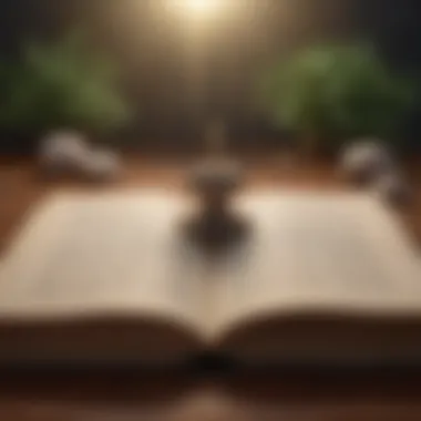 Wisdom Through Quotes An open book with quotes, symbolizing knowledge and personal growth.