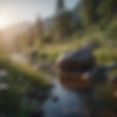 A serene landscape with calming hues reflecting tranquility.