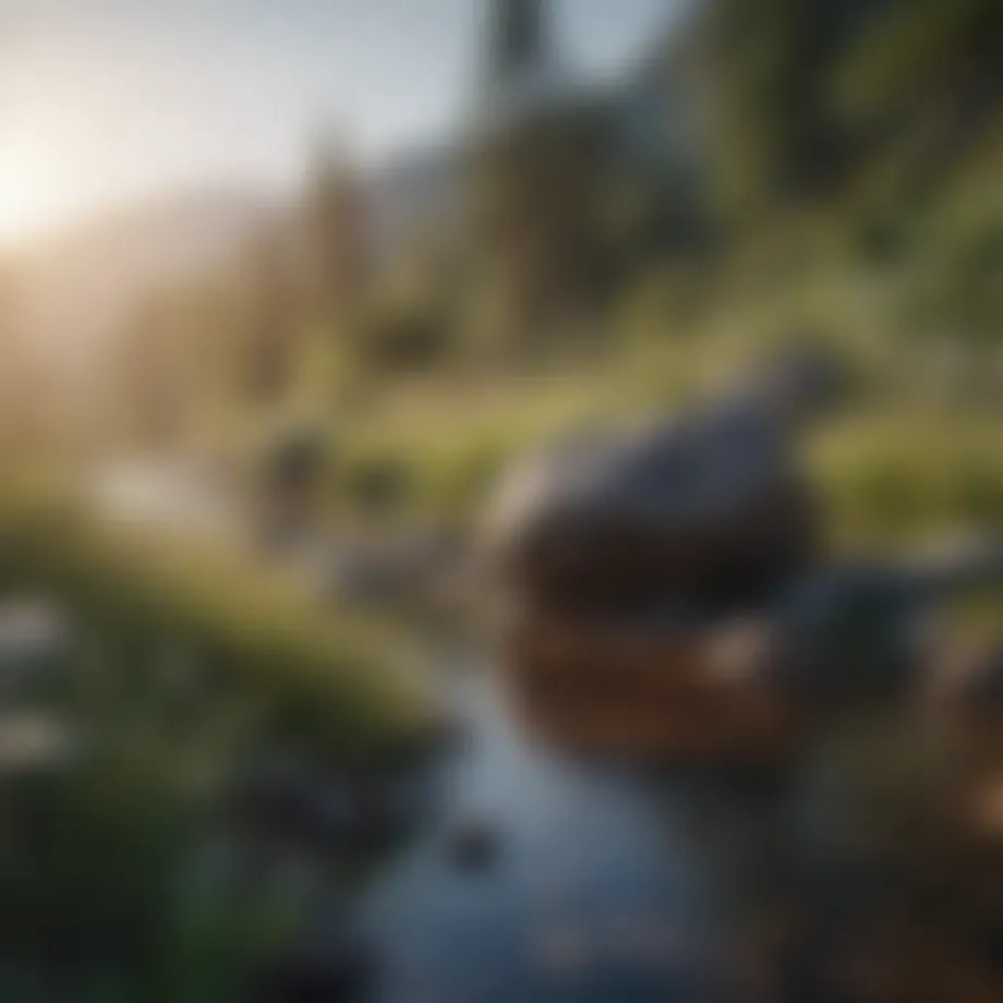 A serene landscape with calming hues reflecting tranquility.