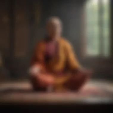 Meditation for Balance A peaceful setting for meditation embodying balance and well-being