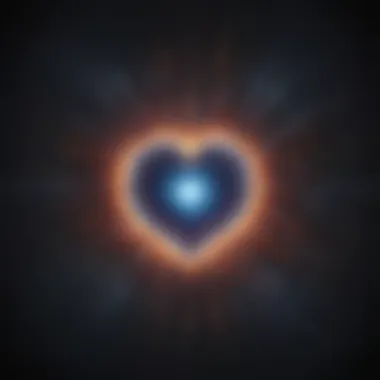 Abstract Compassion and Love An abstract representation of compassion radiating from a central point