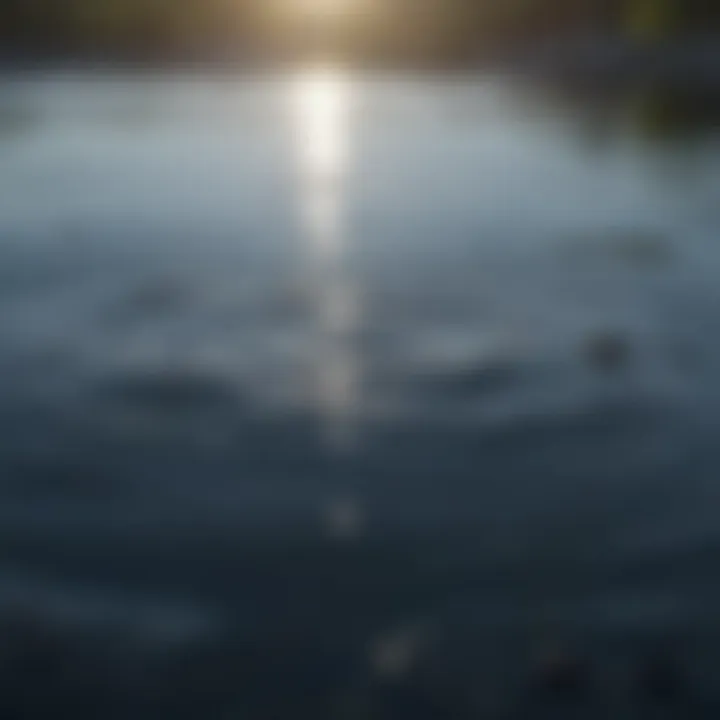 A tranquil water surface symbolizing clarity and insight