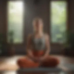 Calm and focused meditation posture