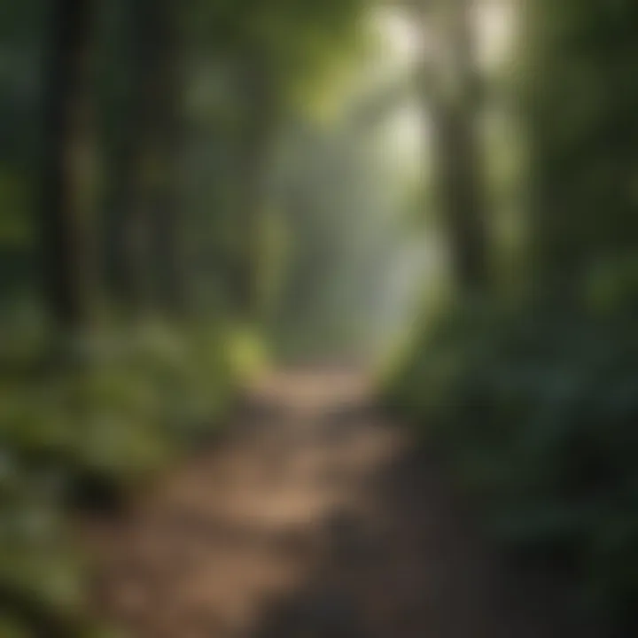 Rejuvenating Nature Walk Nature trail with a path leading through the woods