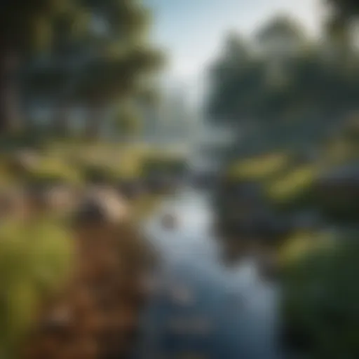 A tranquil landscape promoting relaxation