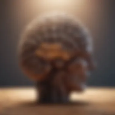 The Power of Positive Thinking A brain with glowing words representing positive thoughts