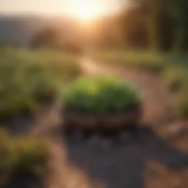 A serene landscape with a sunrise, representing new beginnings and hope.