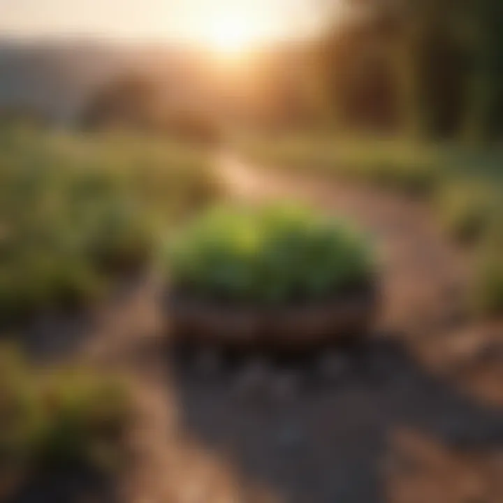 A serene landscape with a sunrise, representing new beginnings and hope.