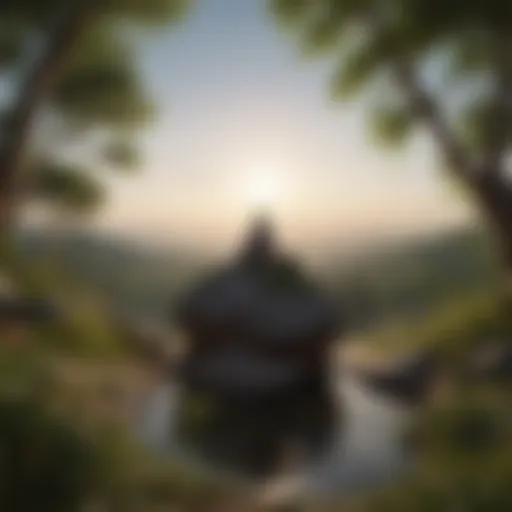 A serene landscape representing personal growth and mindfulness