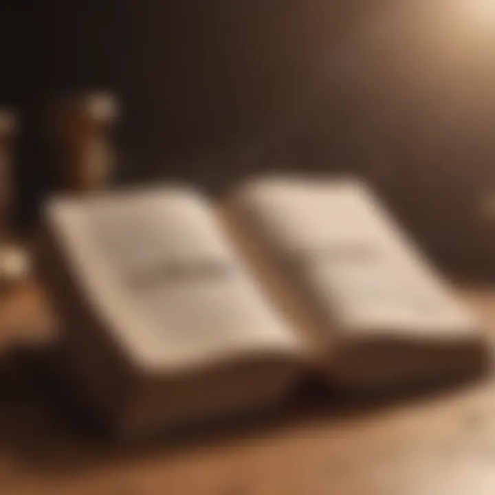 An open book displaying a collection of uplifting phrases