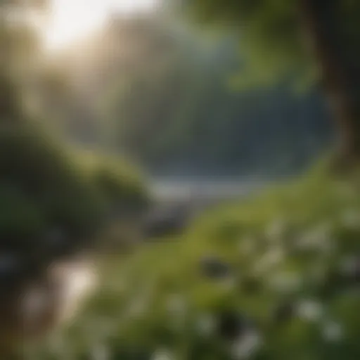 A serene landscape symbolizing tranquility amidst chaos