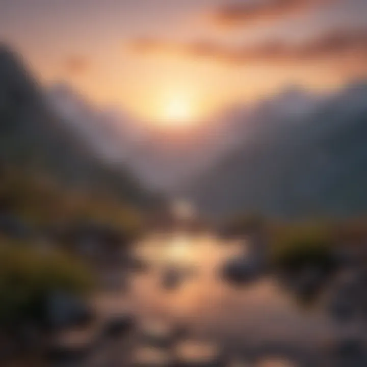 A sunrise over mountains reflecting hope and new beginnings