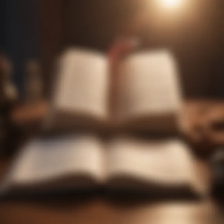 An open book with inspiring quotes on self-worth