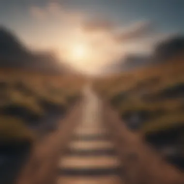 The Path to Personal Value A path leading to a horizon, symbolizing the journey of self-worth