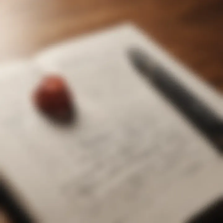 A close-up of a journal with inspirational quotes written in beautiful handwriting