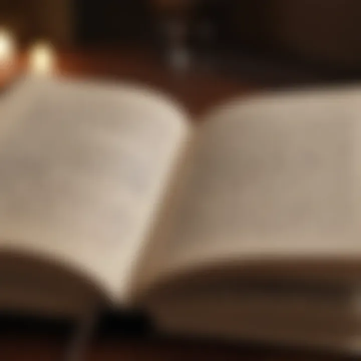 An open book with highlighted quotes on anxiety