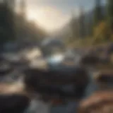 A serene landscape symbolizing tranquility amidst chaos