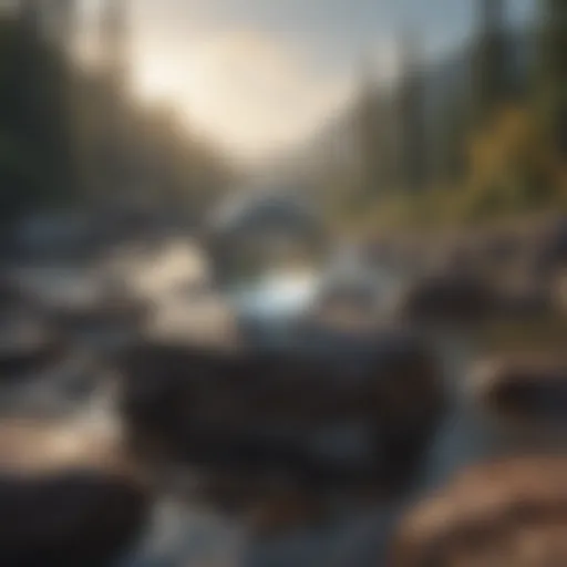 A serene landscape symbolizing tranquility amidst chaos