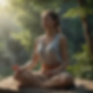 Serenity in Meditation Calm scene illustrating peaceful meditation