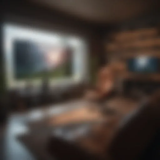 A serene gaming environment designed to reduce anxiety