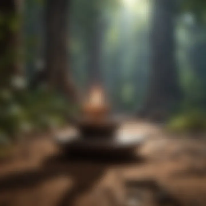Guided meditation session with soothing visuals