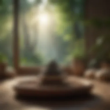 A Peaceful Haven for Meditation Serene meditation space designed for mindfulness practice