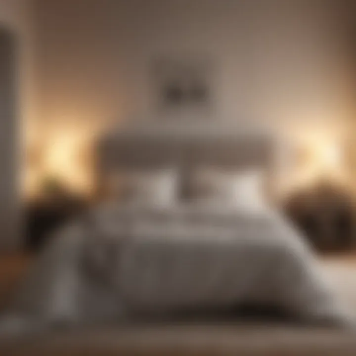 Cozy bedroom with soft lighting