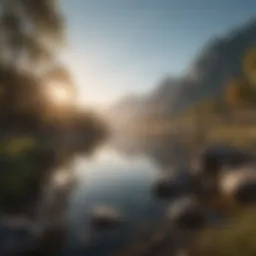 A serene landscape symbolizing tranquility and self-discovery