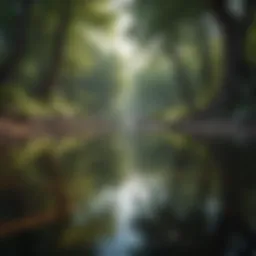 A serene landscape reflecting tranquility