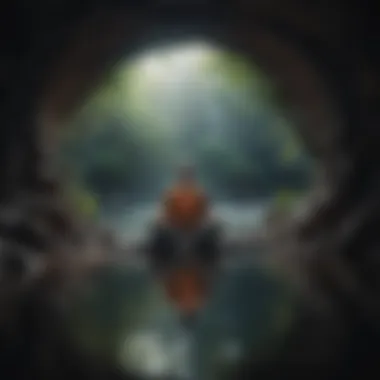 Finding Peace Within A person meditating in a tranquil environment