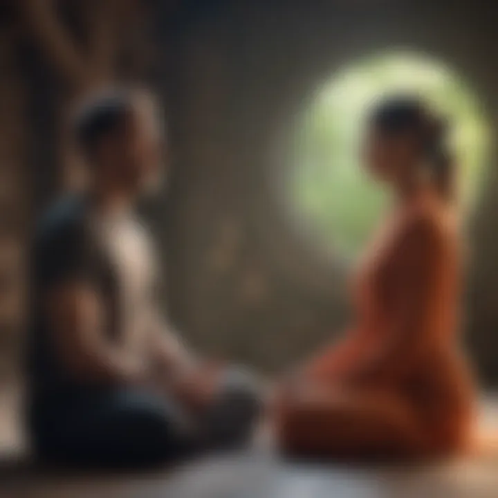 Mindful communication during meditation practice