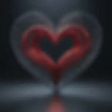 Interconnectedness of Love An abstract depiction of interconnected hearts