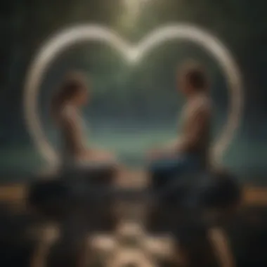 Mindfulness in Love A tranquil setting representing mindfulness and reflection
