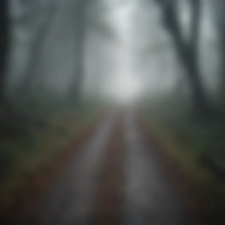 A foggy path symbolizing uncertainty and confusion