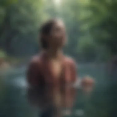 An uplifting visual representation of kindness as a ripple effect