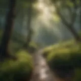 A serene landscape illustrating the beauty of kindness in nature