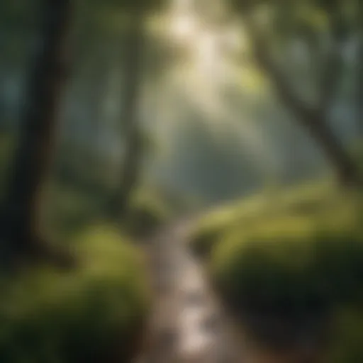A serene landscape illustrating the beauty of kindness in nature