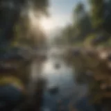 A serene landscape for meditation