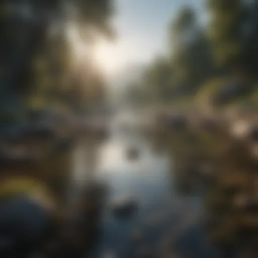 A serene landscape for meditation