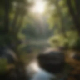 A serene landscape reflecting tranquility and positivity