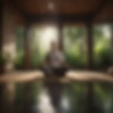 Mindfulness in Meditation A person meditating in a tranquil environment, depicting mindfulness practices