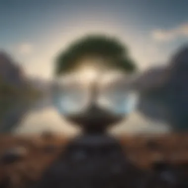 Symbol of Personal Growth A serene landscape symbolizing personal growth and transformation