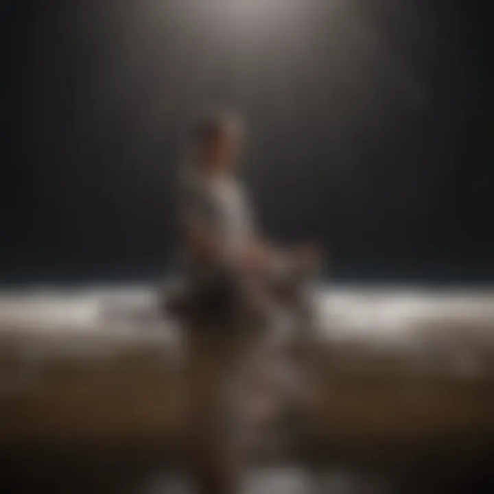 Close-up of a person meditating