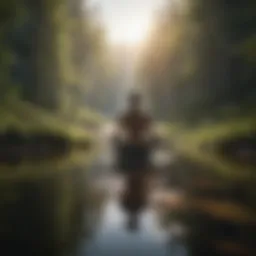 Serene landscape for meditation