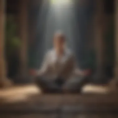 The Art of Mindful Meditation A peaceful person sitting cross-legged in meditation