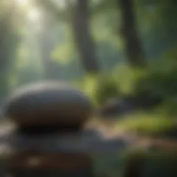 A serene landscape promoting mindfulness