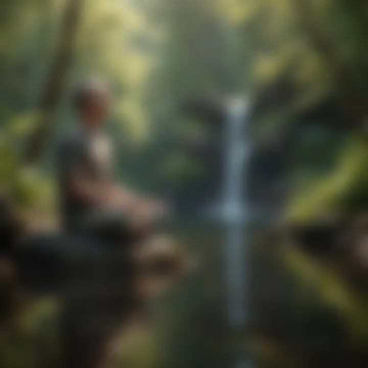 A calm person practicing mindfulness in a tranquil setting, illustrating the power of mindfulness practices