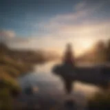 A serene landscape representing inner peace and self-discovery