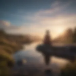 A serene landscape representing inner peace and self-discovery